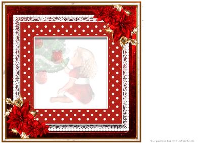 Insert to Compliment Baby Girl 1st Christmas