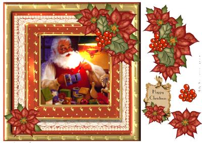 Jolly Santa Topper