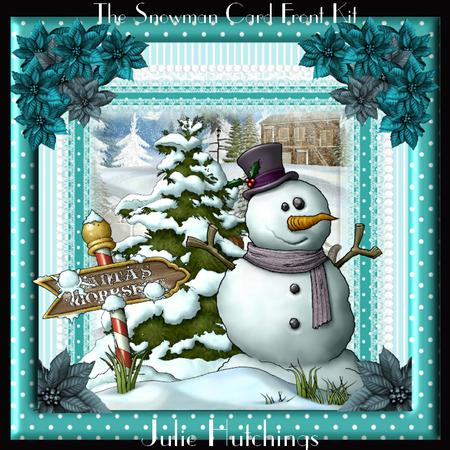 The Snowman Card Front Kit