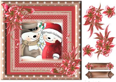 The Snowman Couple Topper