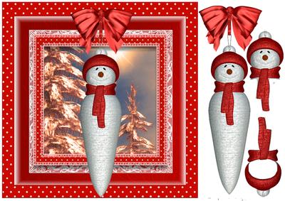 The Snowman Christmas Bauble Topper