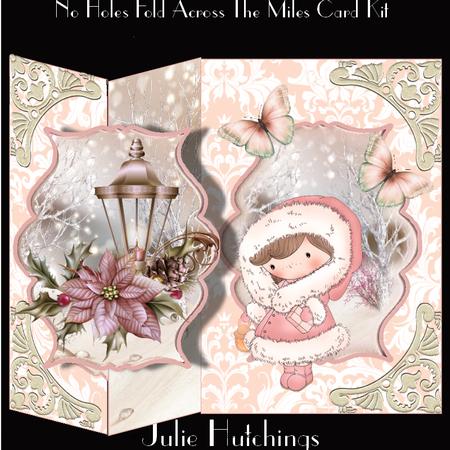 Cute No Holes Fold Across the Miles Card Kit