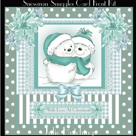 Snowman Snuggles Card Front Kit