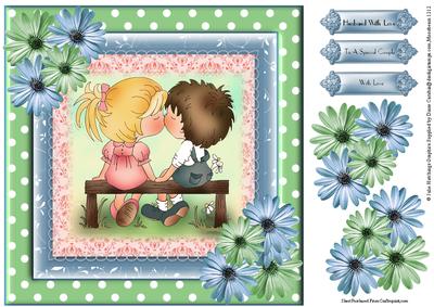 The First Kiss Card Topper