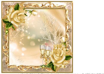 Insert to Compliment Champagne Happy New Year