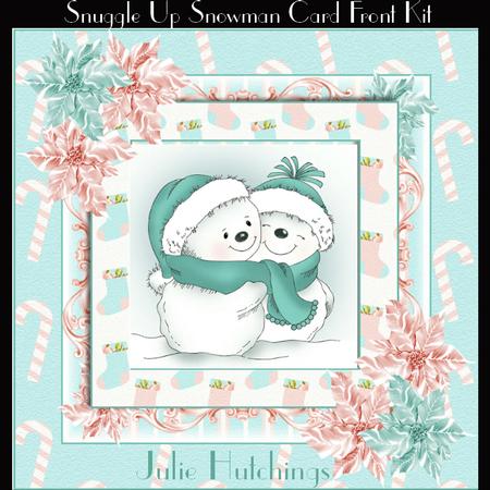 Snuggle Up Snowman Card Front Kit