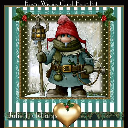 Frosty Wishes Card Front Kit