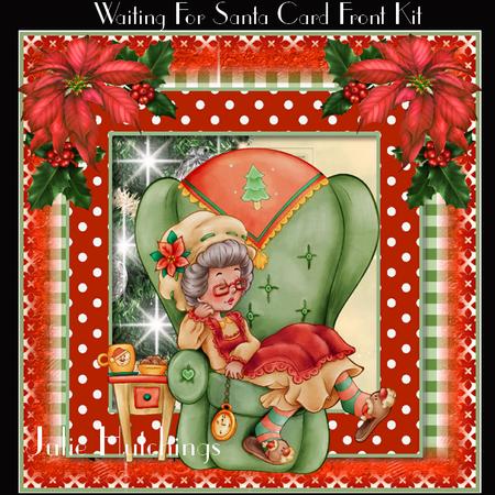 Waiting for Santa Card Front Kit