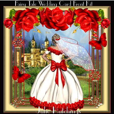 A Fairy Tale Wedding Card Front Kit