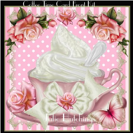 Coffee Break Card Front Kit