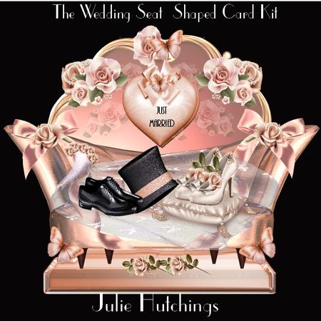 Beautiful the Wedding Seat Shaped Card Kit