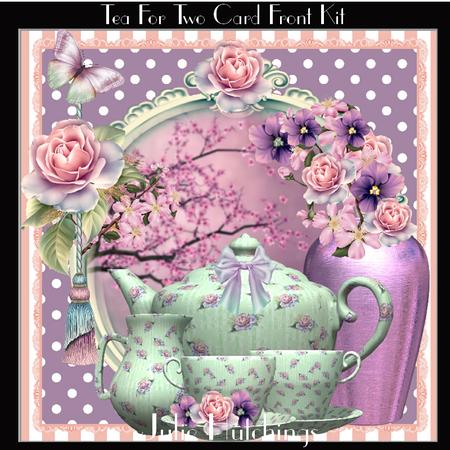 8x8 Tea for Two Card Front Kit