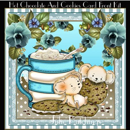 Hot Chocolate and Cookies Cut Card Front Kit