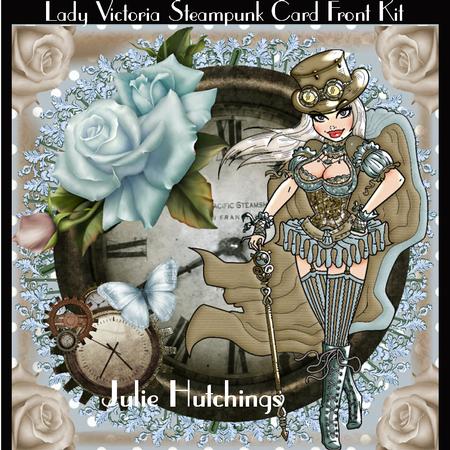 Lady Victoria - Steampunk Card Front Kit
