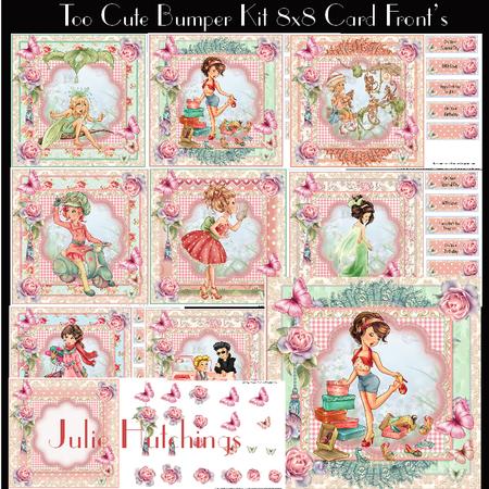 Too Cute Bumper 8x8 Card Front's Kit