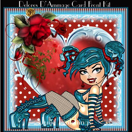 Beautiful Delores D'ammage Card Front Kit