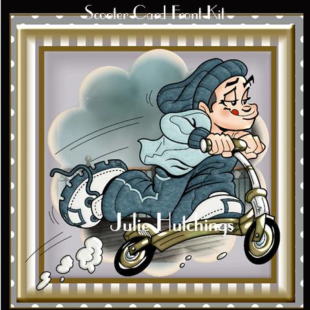 Scooter!! Card Front Kit