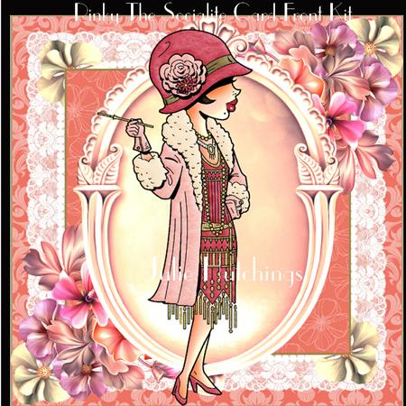 Pinky the Socialite Card Front Kit