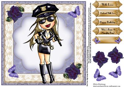 Hot Fuzz Quick Card Topper