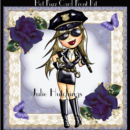 Hot Fuzz Gorgeous Card Front Kit