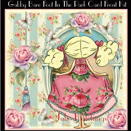 Gabby Bare Foot in the Park Card Front Kit