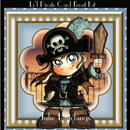 Li'l Pirate Card Front Kit
