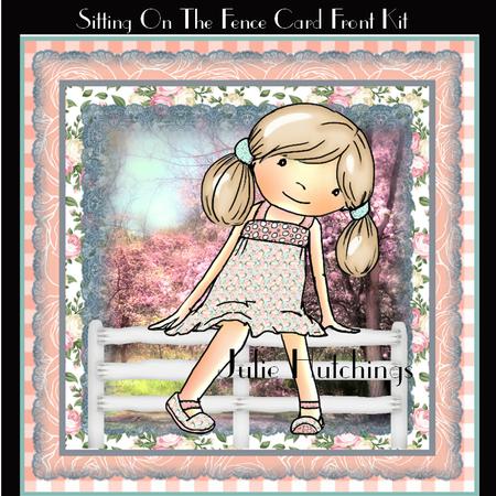 Sitting on the Fence Card Front Kit