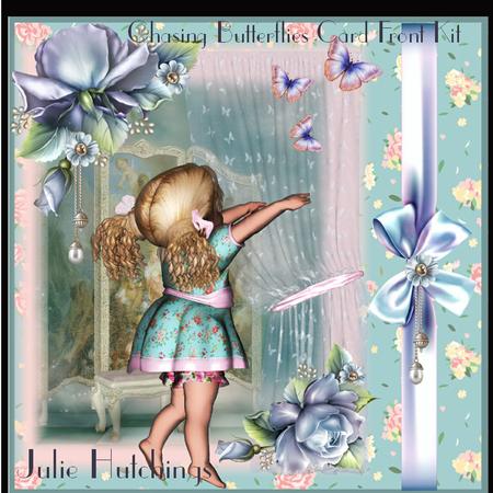 Chasing Butterflies Card Front Kit