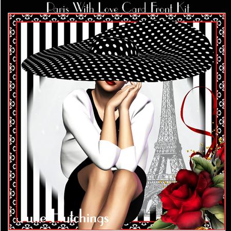 Paris with Love Card Front Kit