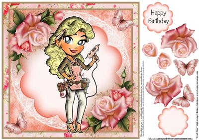 Craft Star Card Topper 8x8