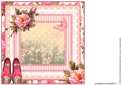Insert to Compliment the Vintage Rose Shoes