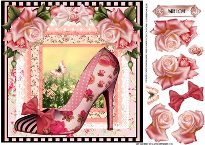 The Gorgeous Pink Rose Shoes Topper