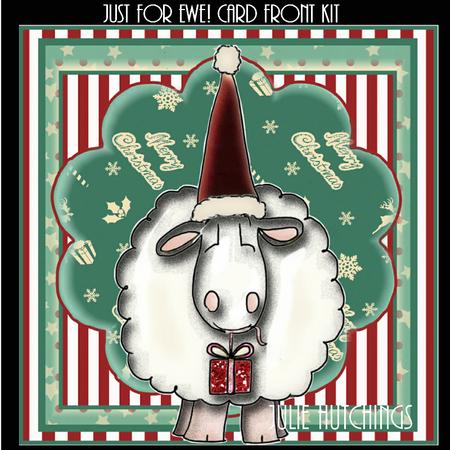 Just for Ewe! Christmas Card Front Kit