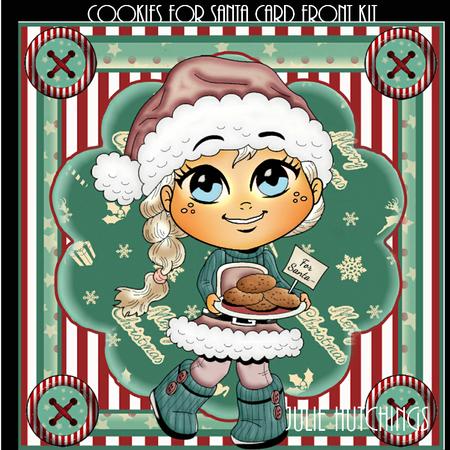 Cookies for Santa Card Front Kit