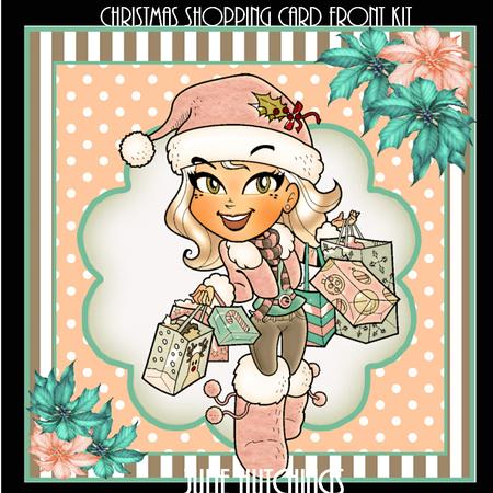 Christmas Shopping! Card Front Kit