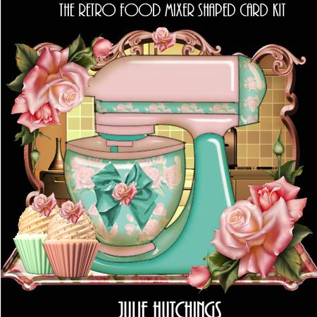 The Retro Food Mixer Shaped Card Kit