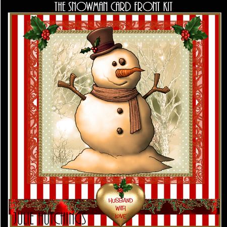 The Snowman Card Front Kit