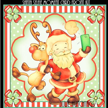 Santa Selfie Moment Card Front Kit