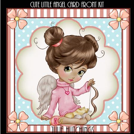 Cute Little Angel! Card Front Kit