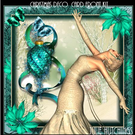 Christmas Deco Card Front Kit