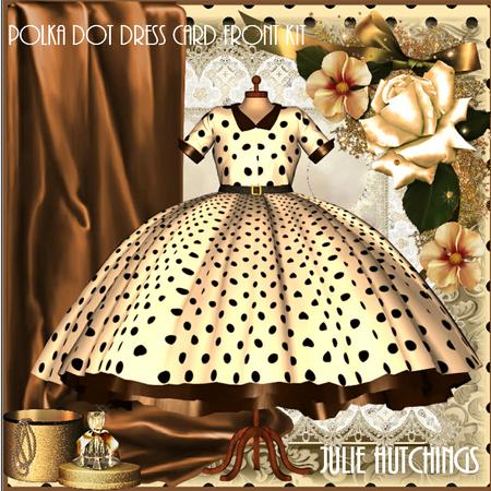 The Polka Dot Dress Card Front Kit