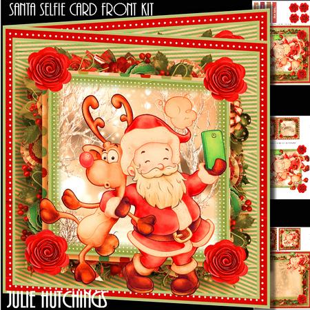 Santa Selfie Card Front Kit