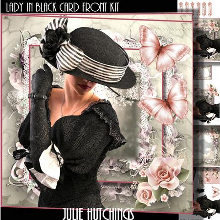 The Lady in Black Card Front Kit