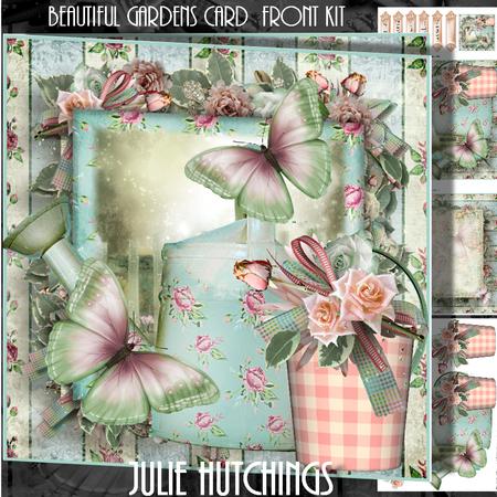 Beautiful Gardens Card Front Kit
