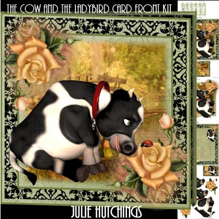 The Cow and the Ladybird Card Front Kit