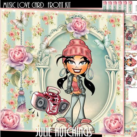 Music Love Card Front Kit