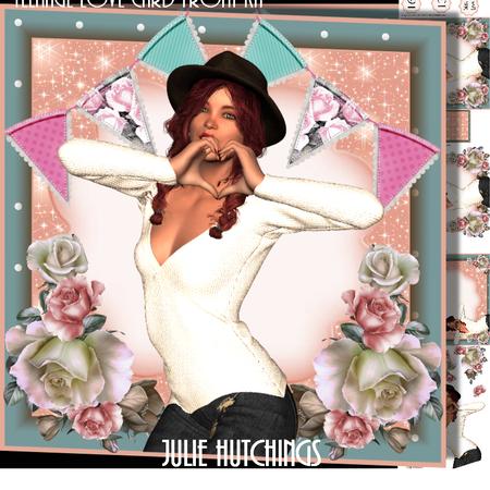 Teenage Love Card Front Kit