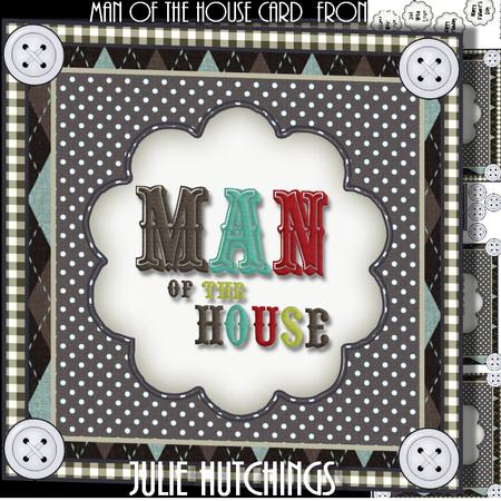 Man of the House Card Front Kit