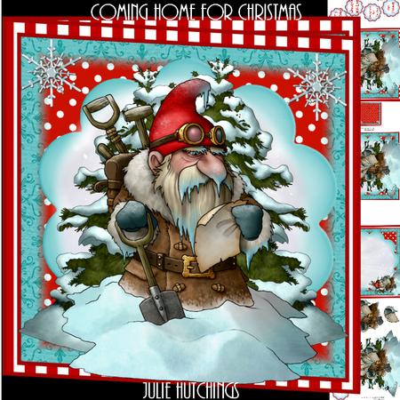 Coming Home for Christmas Card Front Kit