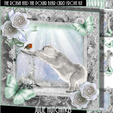 The Robin and the Polar Bear Card Front Kit